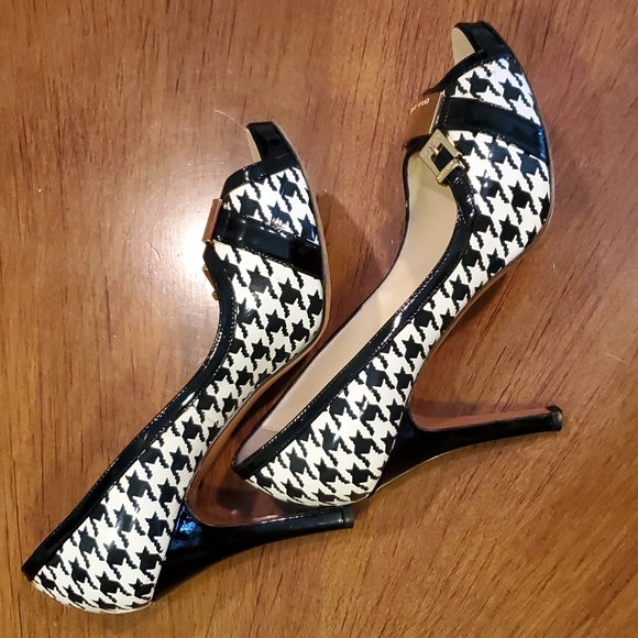 *SALE* Luciano Padovan houndstooth heels - Picture 7 of 10